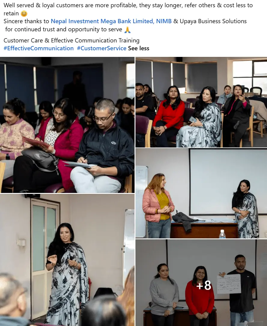 Customer Care training at Kathmandu Metropolitan City